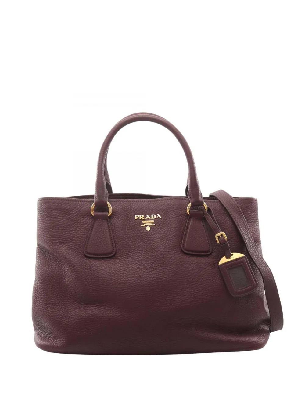 Prada Pre-Owned 2010-2025 Vitello Daino satchel - Rosso