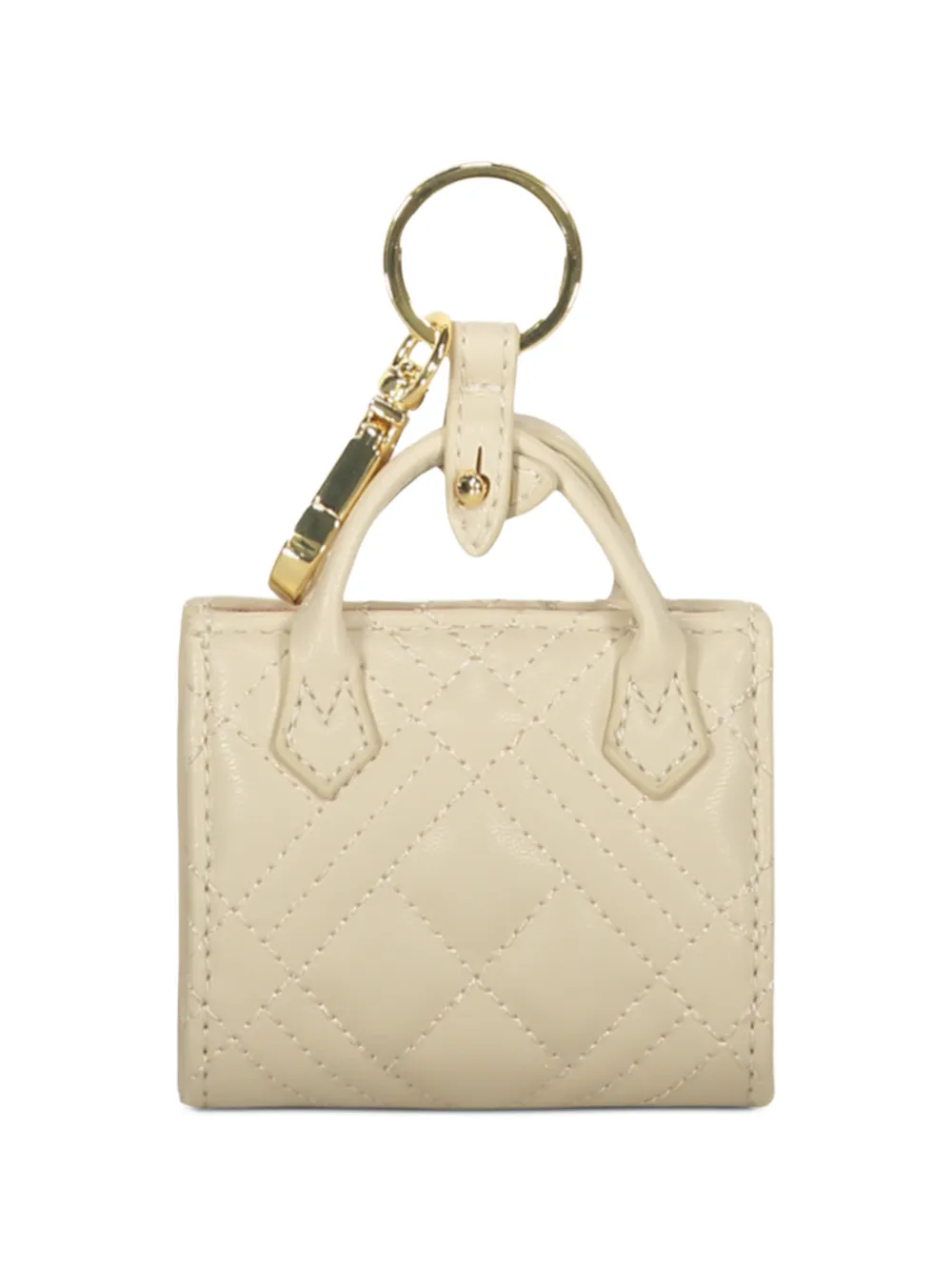 Love Moschino Gewatteerde sleutelhanger Beige