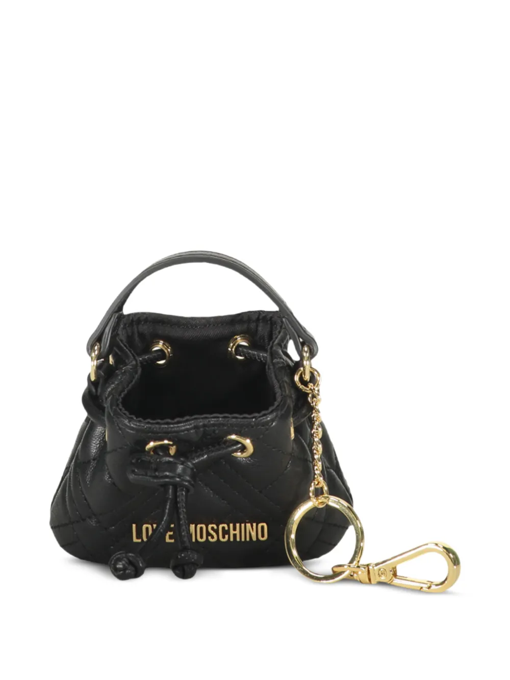 Love Moschino Gewatteerde sleutelhanger Zwart