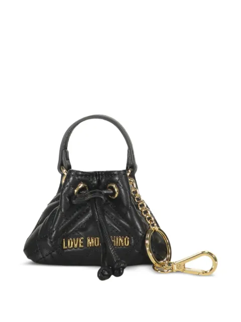 Love Moschino quilted-bag keyring