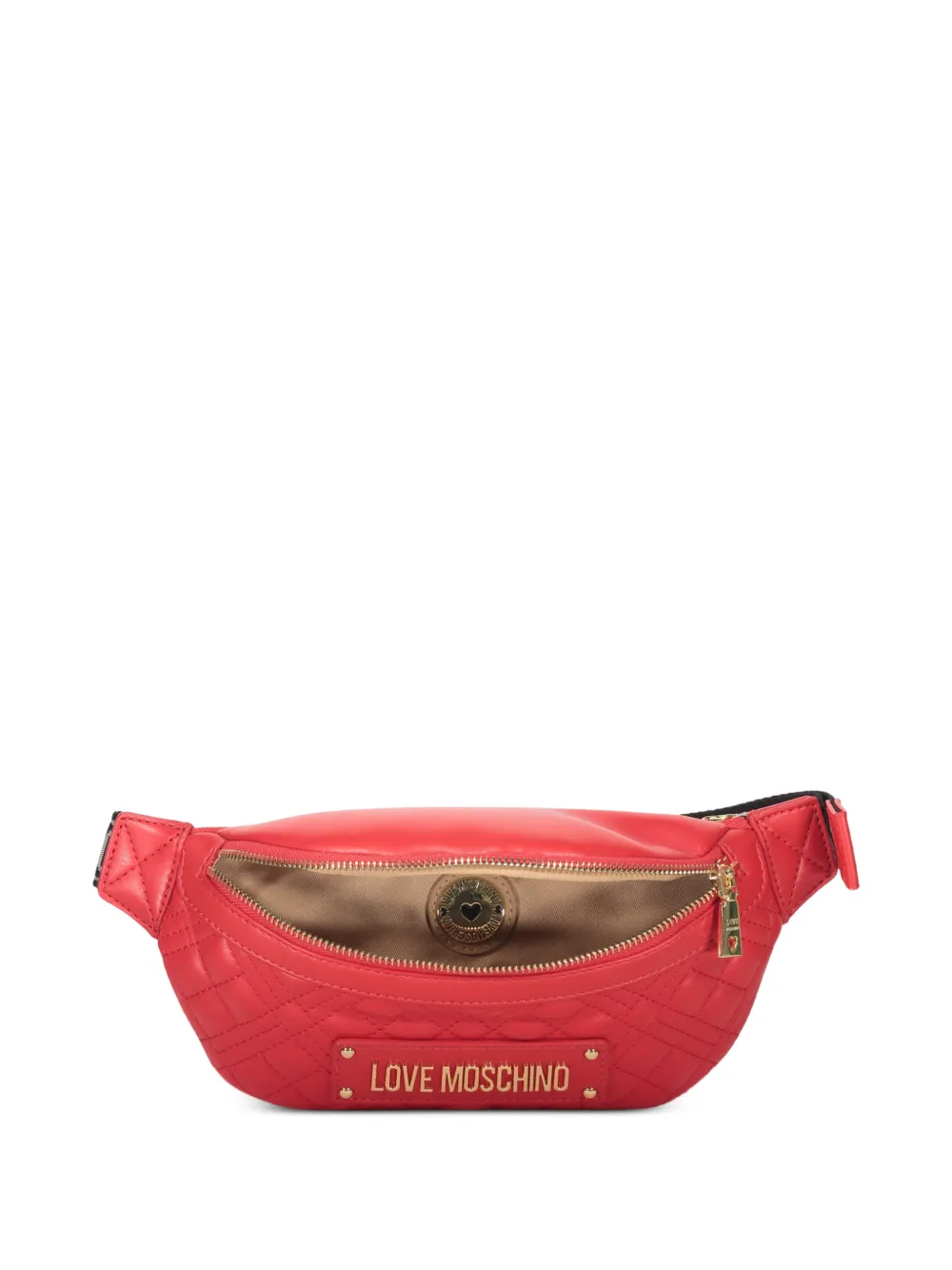 Love Moschino Heuptas met logoplakkaat Rood