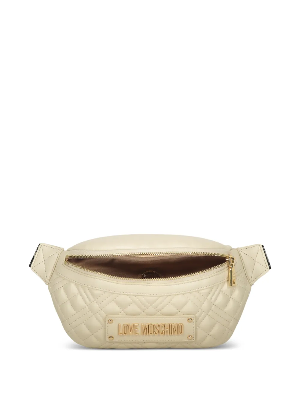 Love Moschino Heuptas met logoplakkaat Beige