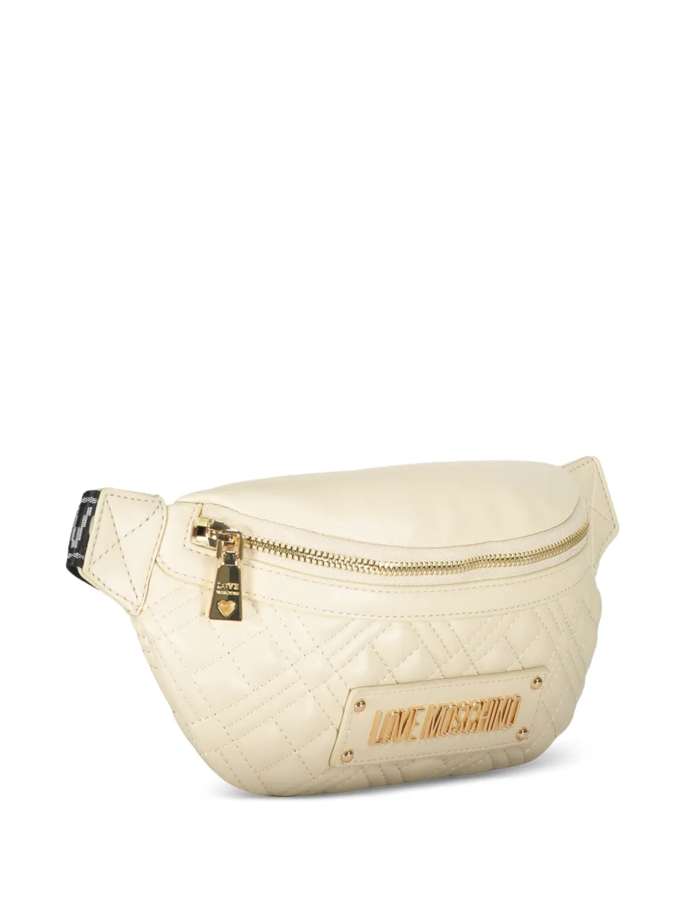 Love Moschino Heuptas met logoplakkaat Beige