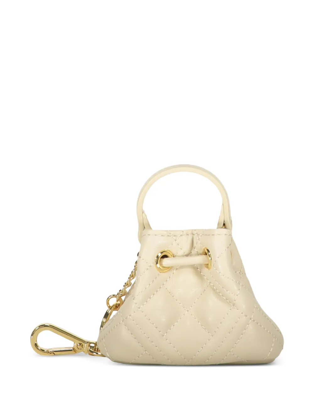 Love Moschino Gewatteerde sleutelhanger Beige