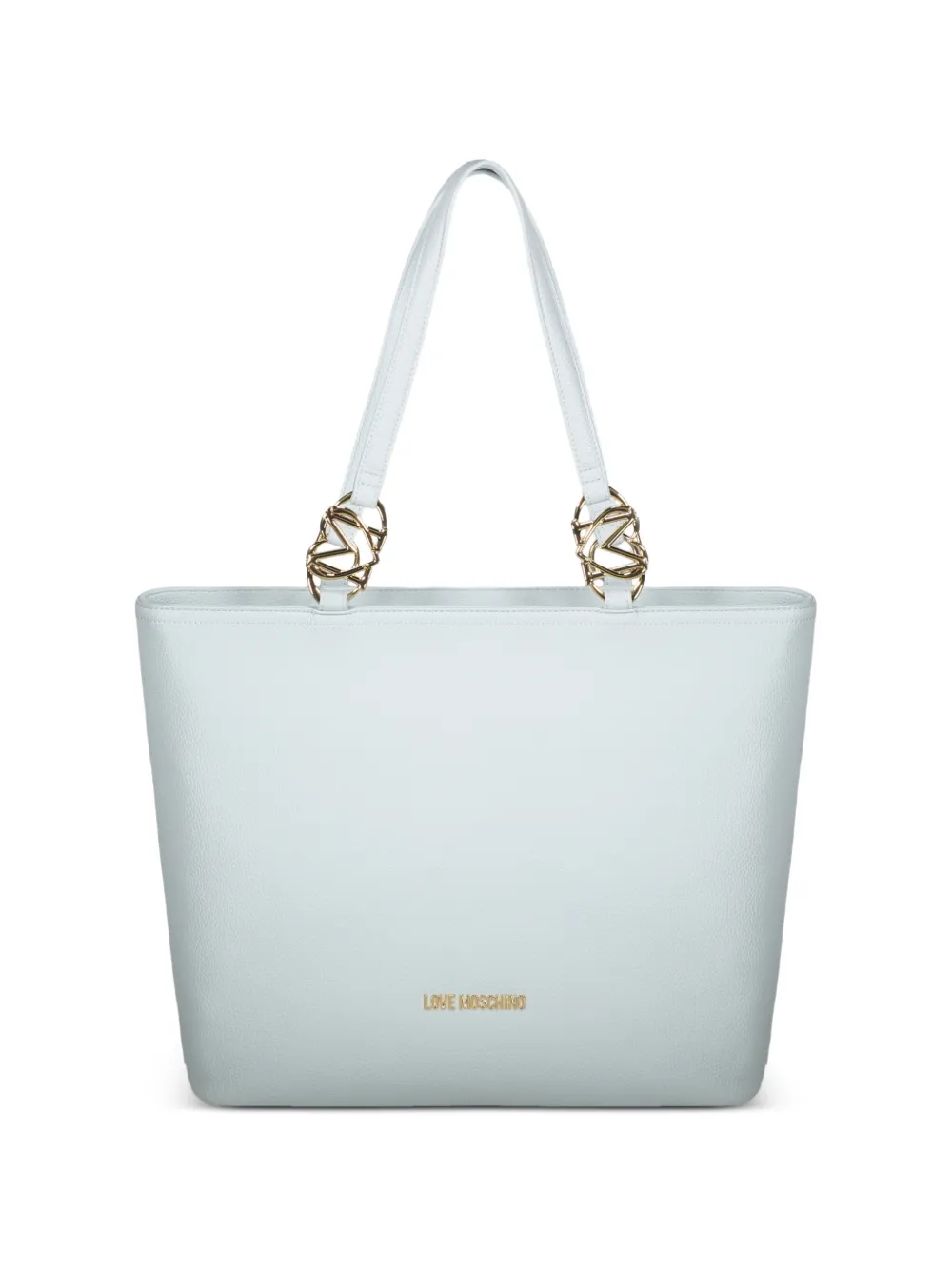 Love Moschino logo-plaque tote bag - Blu