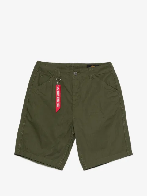 Alpha Industries P41 HBT logo-print bermuda shorts