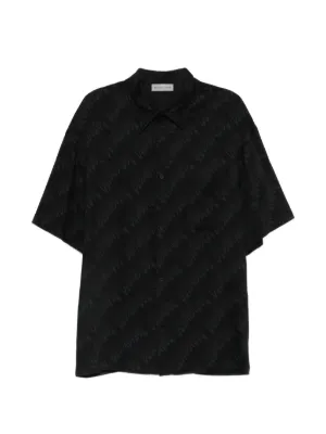 FENDI FFモノグラム シャツ | ブラック | FARFETCH JP