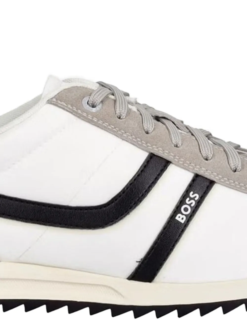 BOSS panelled low-top sneakers Wit