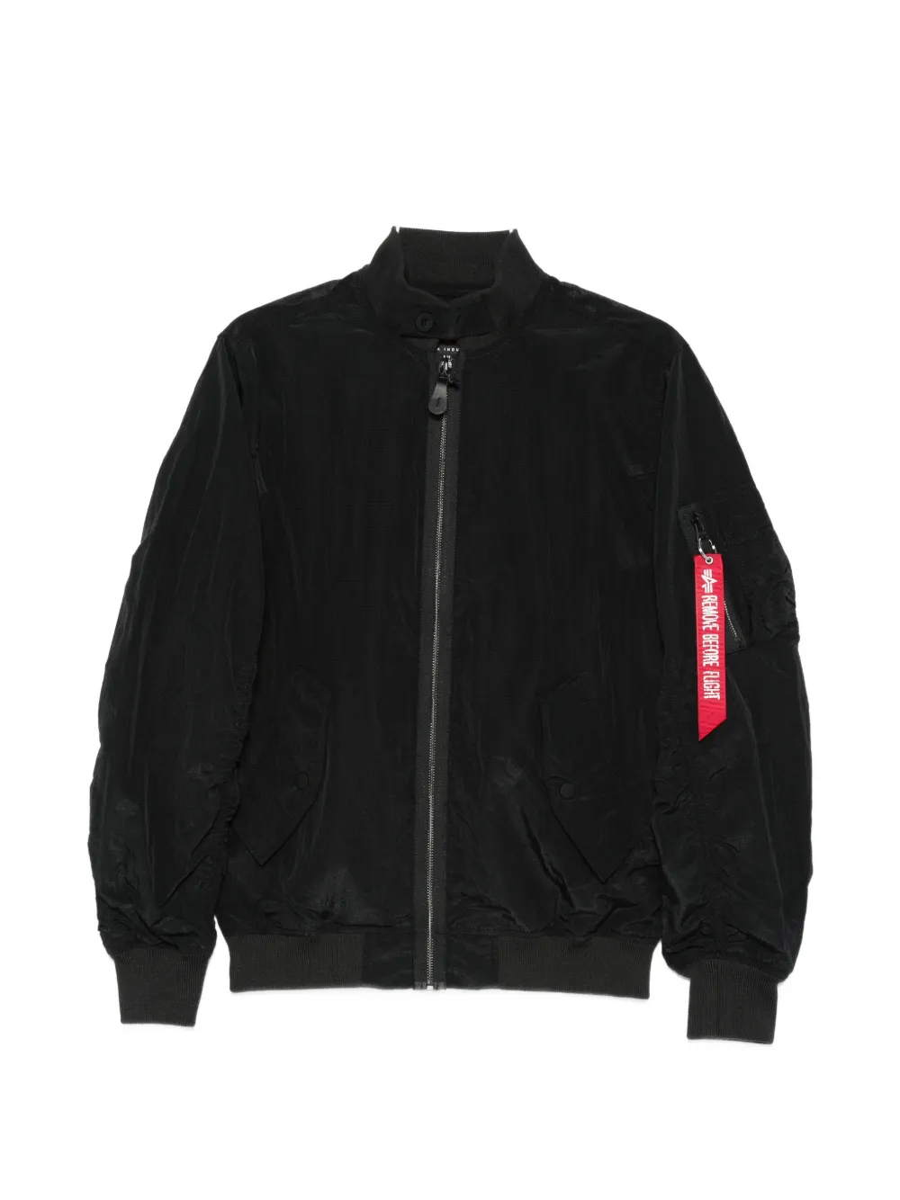 Alpha Industries zip-up jacket - Schwarz