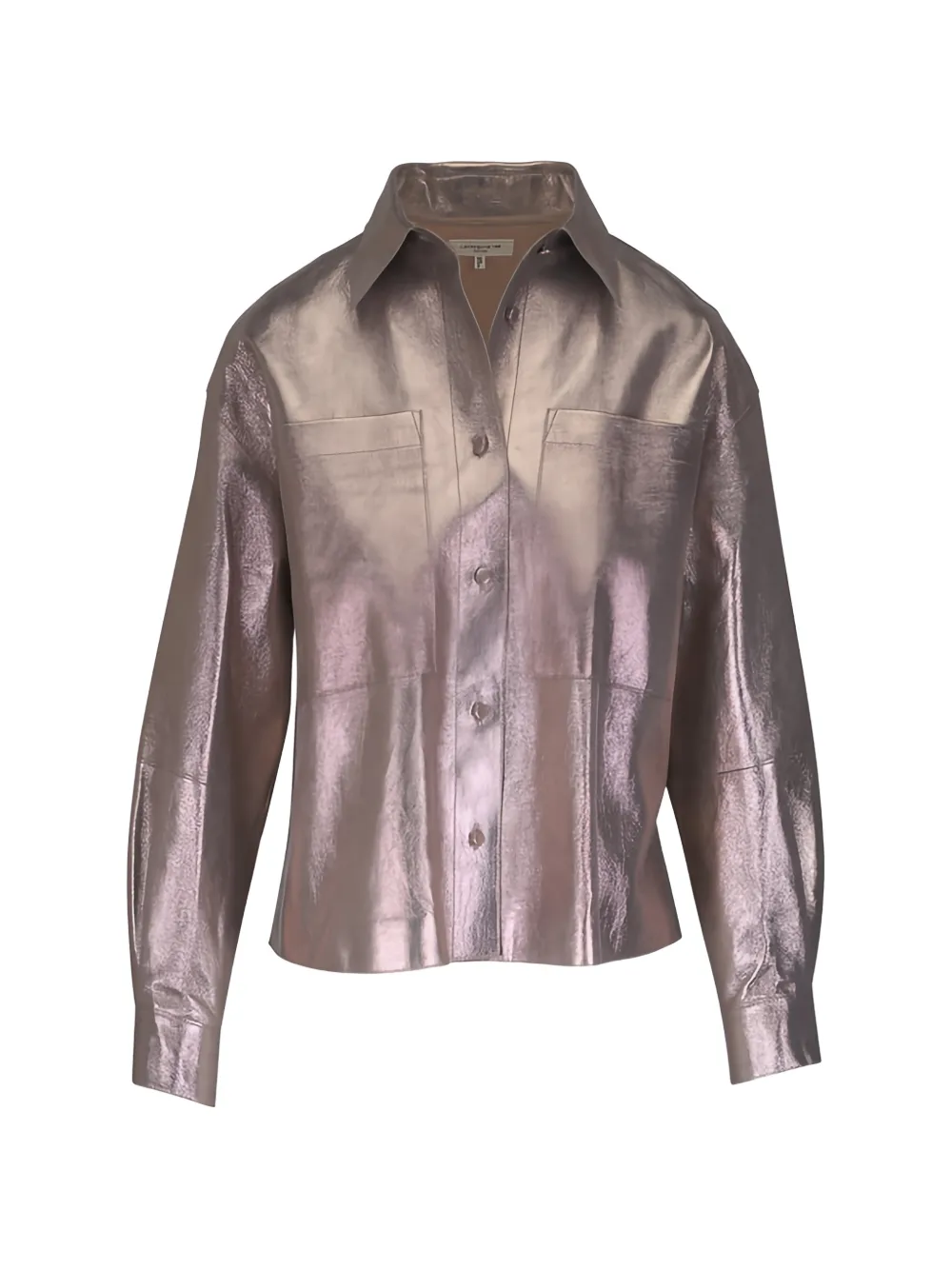 Lafayette 148 metallic suede shirt - Oro