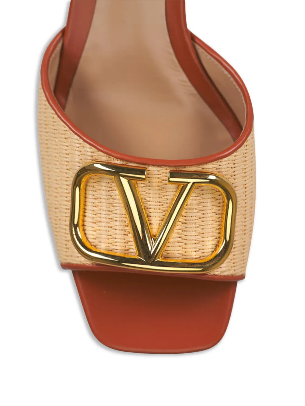 Valentino Garavani Pre-Owned Raffia sandalen Bruin
