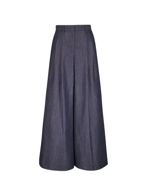 TWP Avery embellished palazzo-pants
