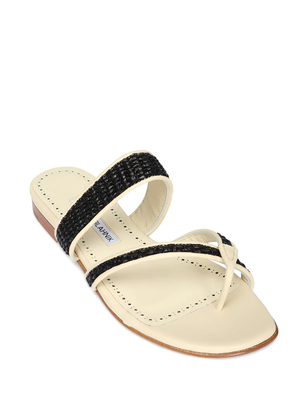 Manolo Blahnik Susara sandalen met bandje Beige