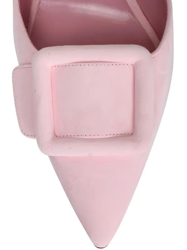 MANOLO BLAHNIK ピンクスリングバックミュール Manolo Blahnik Sling バックル サンダル | ピンク | FARFETCH JP
