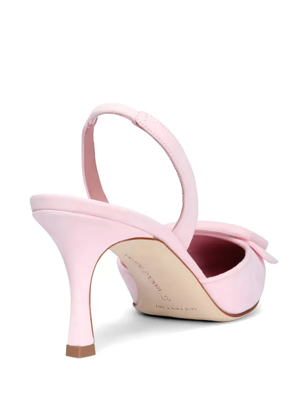 Manolo Blahnik Sling バックル サンダル | ピンク | FARFETCH JP