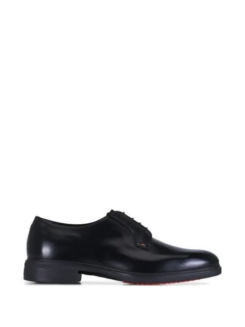 Santoni leather Derby shoes
