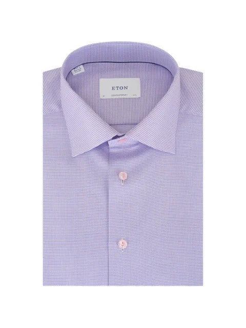 Eton micro-pattern shirt