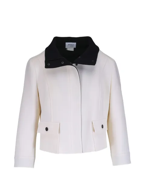 Akris Punto contrast collar jacket