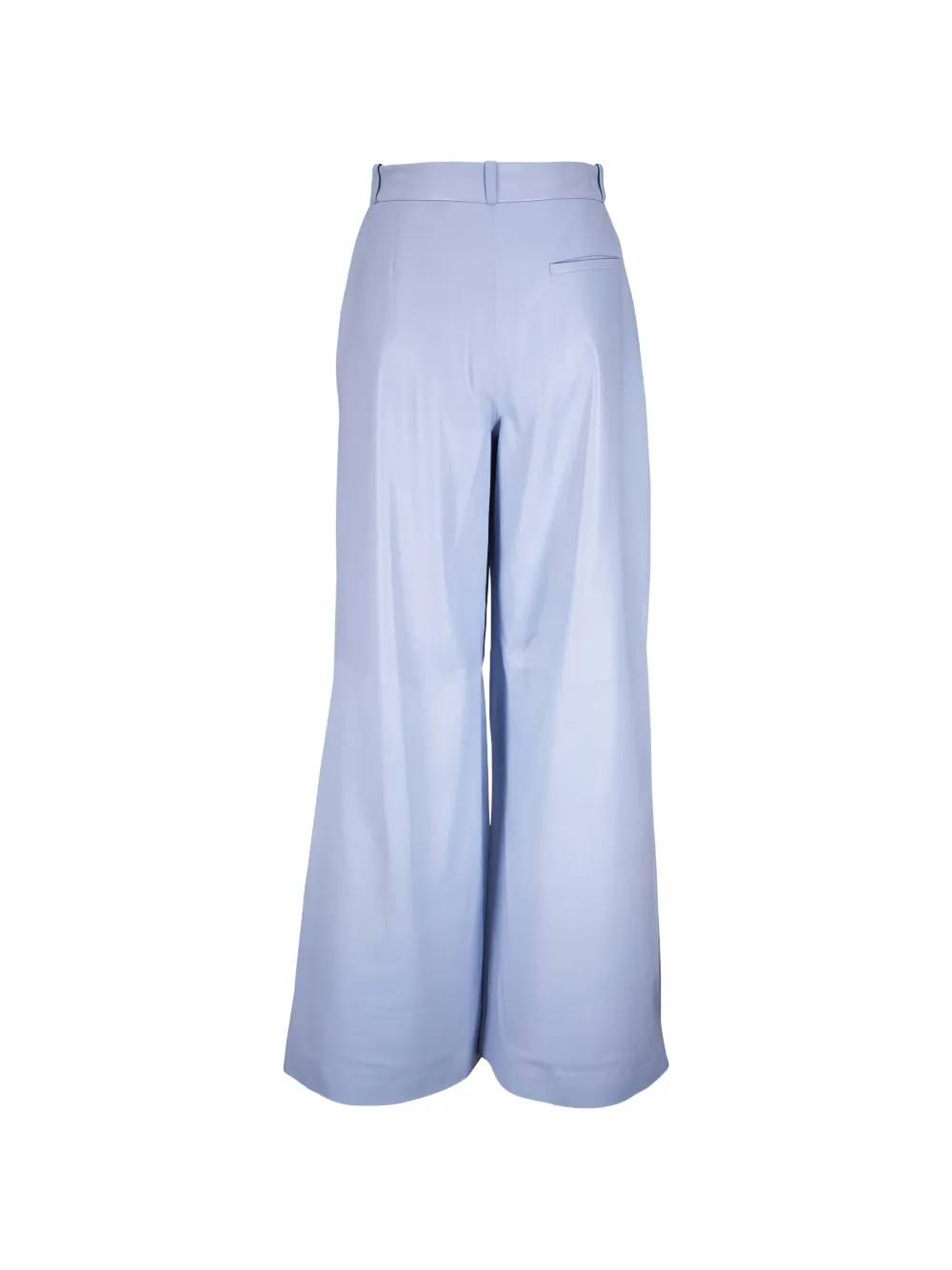  Twp Belt-loops Leather Trousers - Blue 
