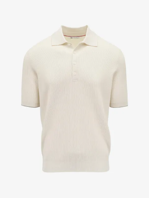 Brunello Cucinelli short-sleeve buttoned polo shirt