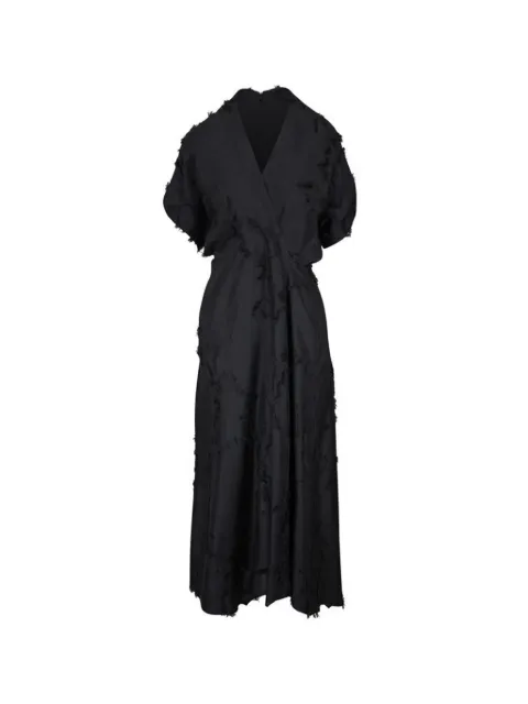 Zero + Maria Cornejo fil coupé V-neck dress