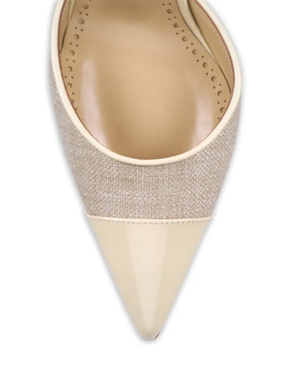 Manolo Blahnik Capsli Slingback Pumps | Neutrals | FARFETCH