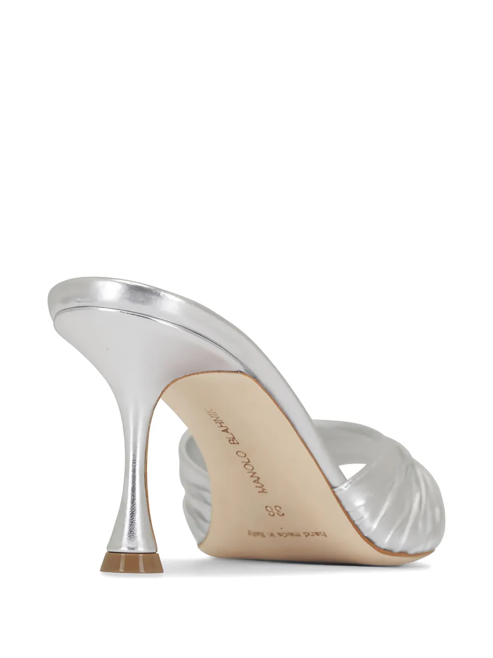 Manolo Blahnik Pirua sandalen Zilver