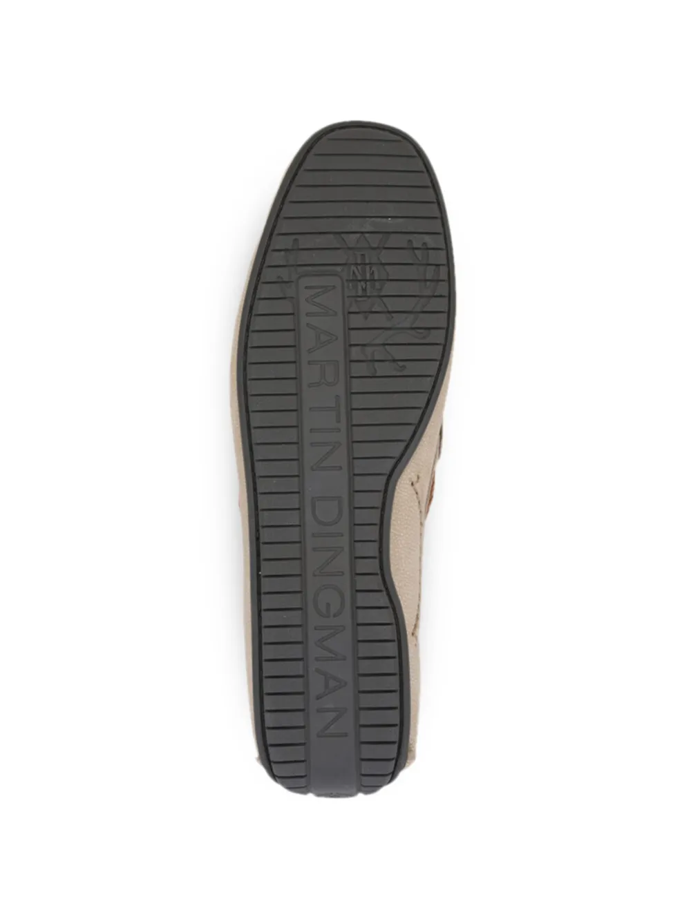 MARTIN DINGMAN Gevlochten suède loafers Beige