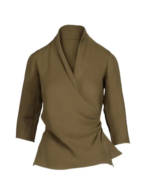 Peter Cohen tie-waist blouse
