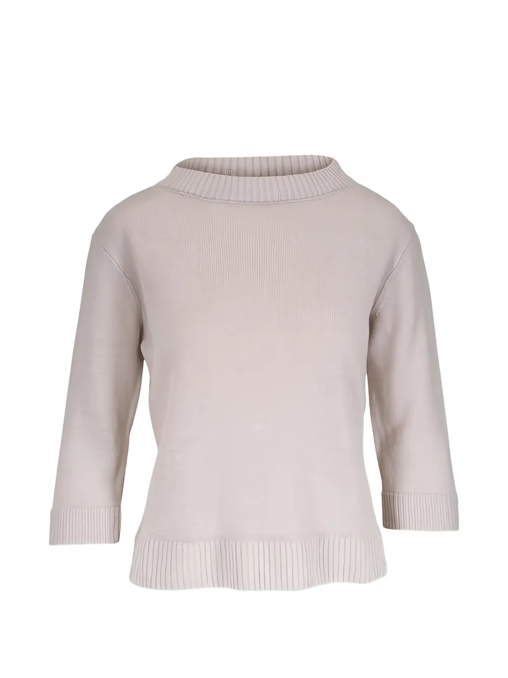 Kinross Cashmere three-quarter sleeve sweater - Grey