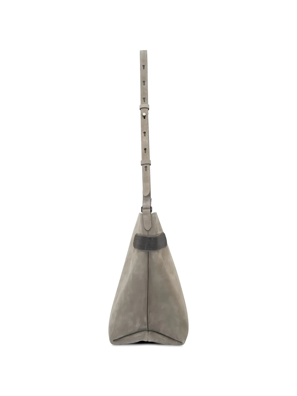 Brunello Cucinelli Essence suède bucket-tas Grijs
