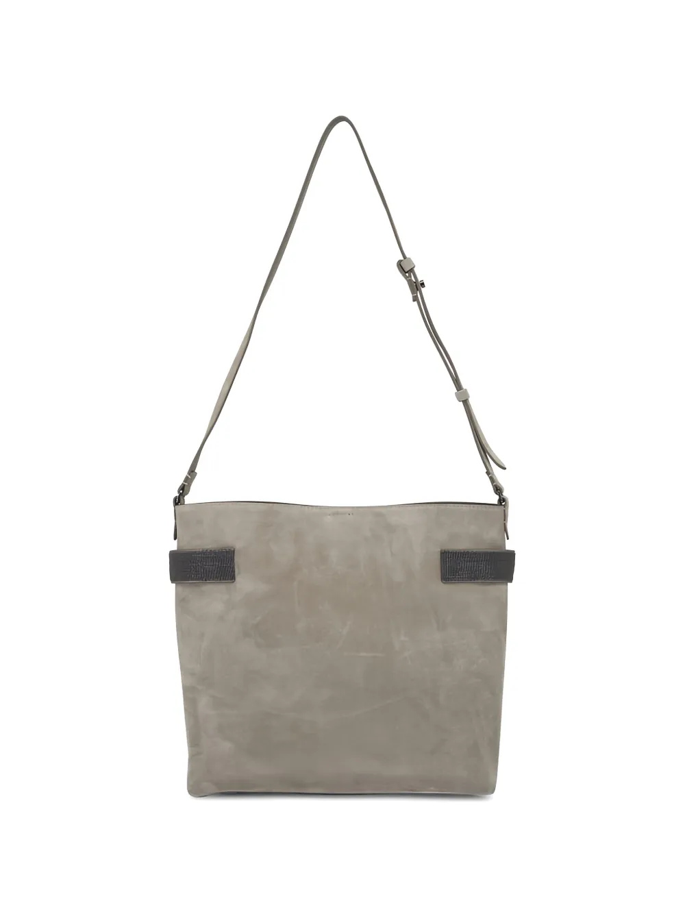 Brunello Cucinelli Essence suède bucket-tas Grijs