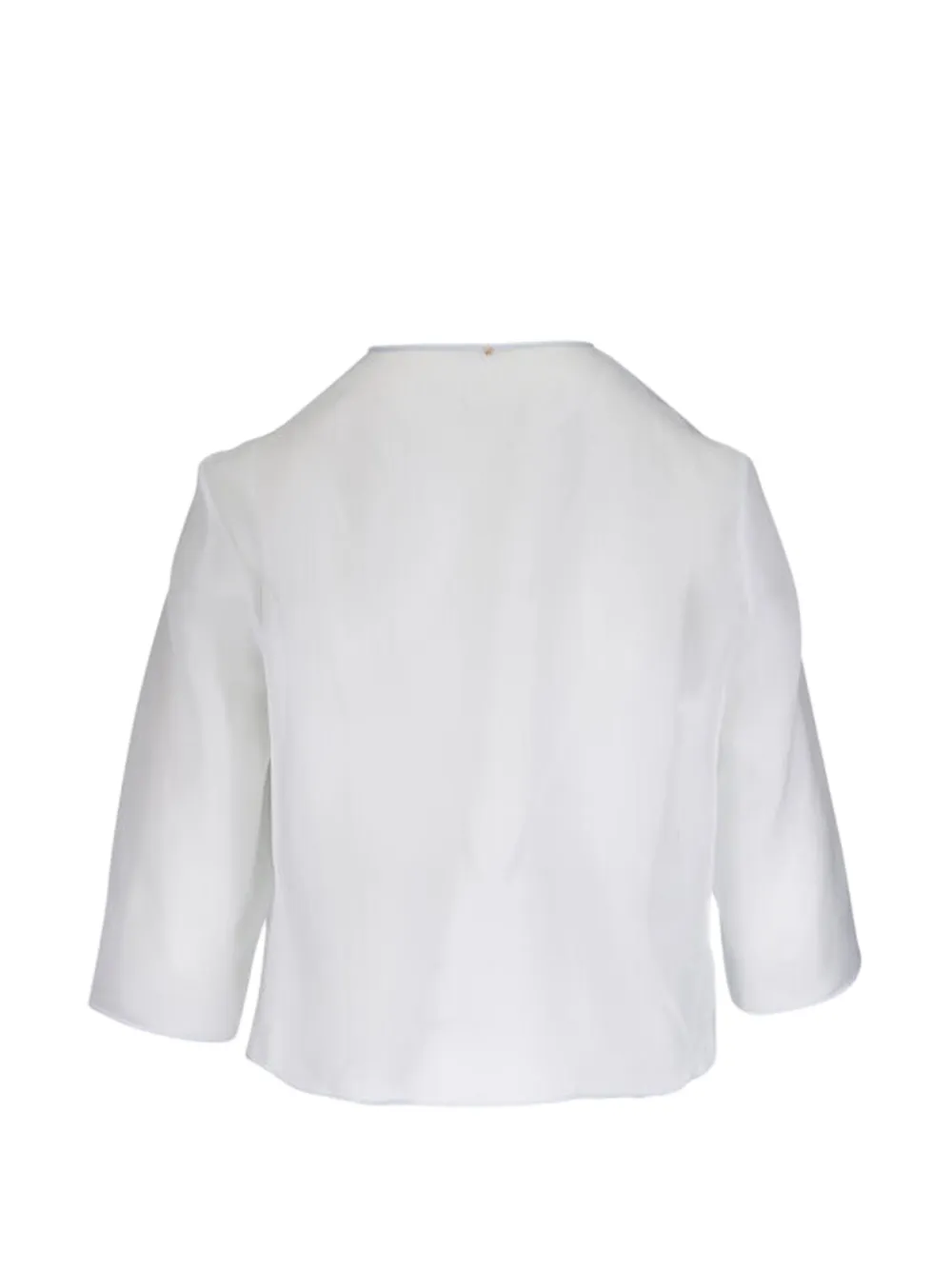  Peter Cohen Spanish Short-sleeved Blouse - White 
