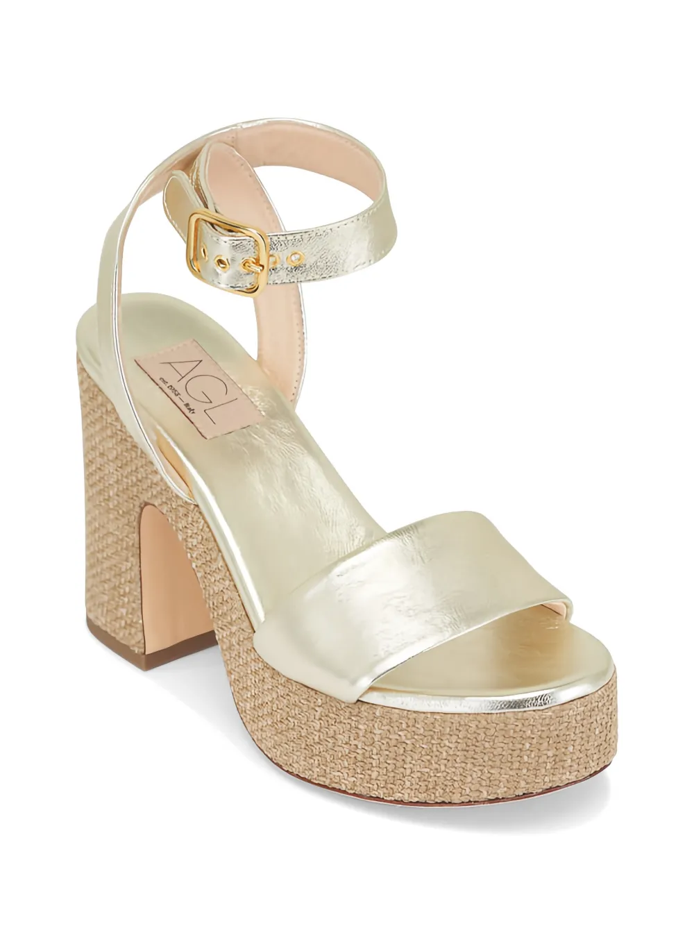 AGL Sista sandalen met plateauzool Goud