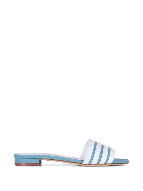 Manolo Blahnik Kenitra striped sandals