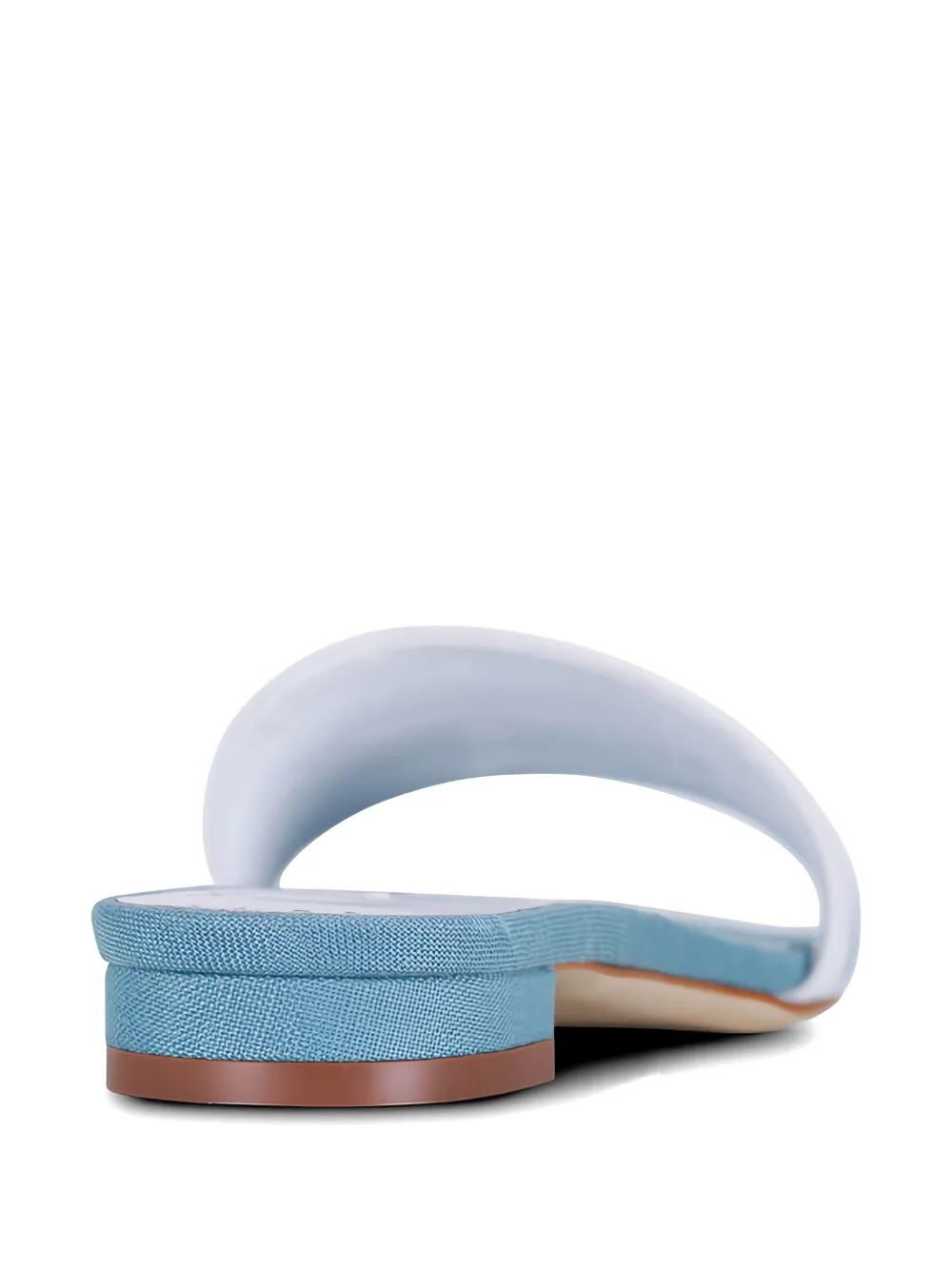 Manolo Blahnik Kenitra gestreepte sandalen Blauw