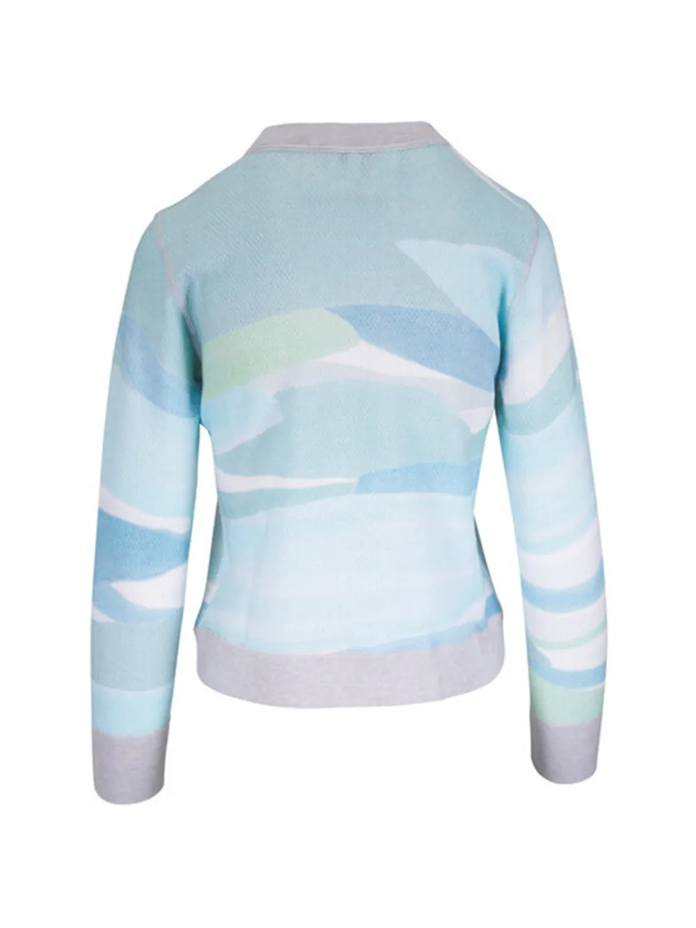  Kinross Cashmere Patterned-intarsia Round-neck Sweater - Blue 