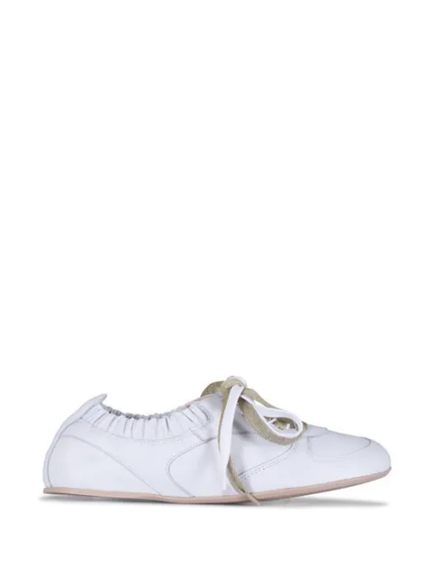 AGL ruched lace-up sneakers
