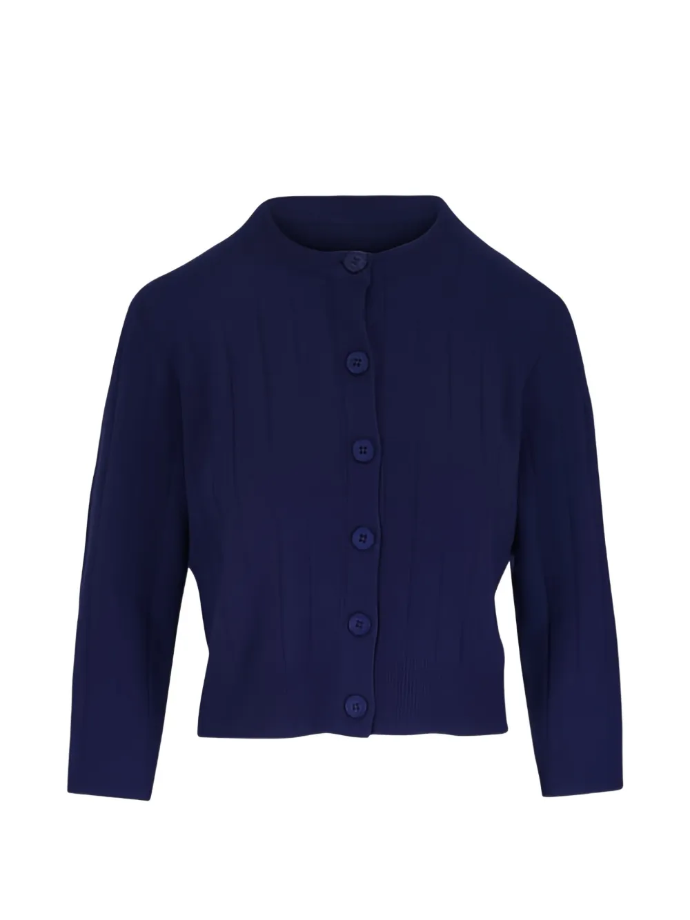 Kinross Cashmere ribbed button cardigan - Blue