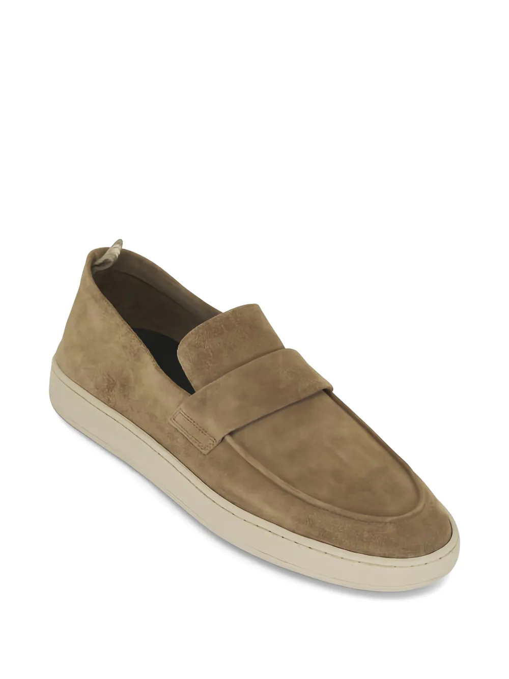 Officine Creative Herbie suede slip-on loafers Groen