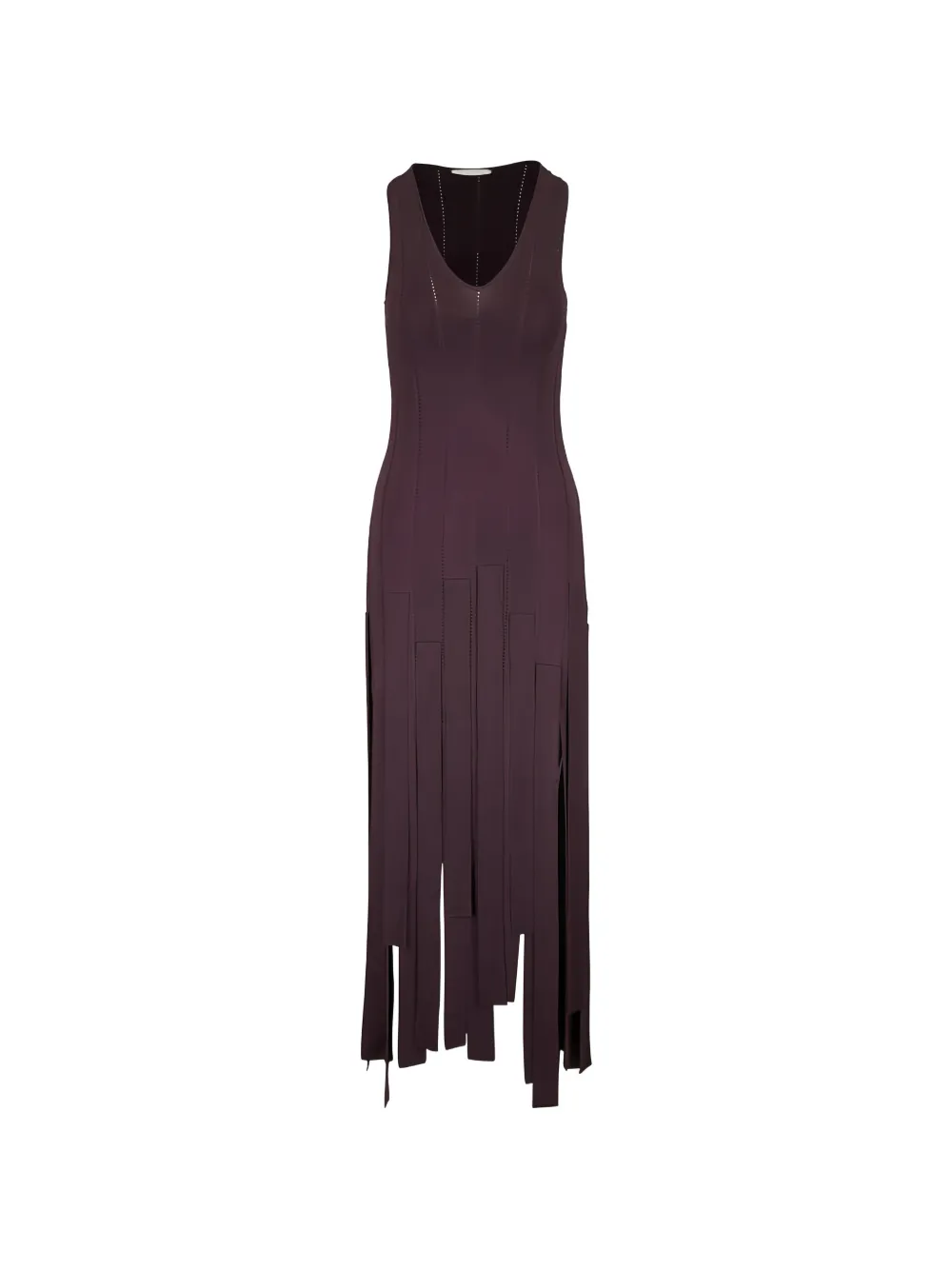 ZIMMERMANN Luna Fringe midi dress - Marrone