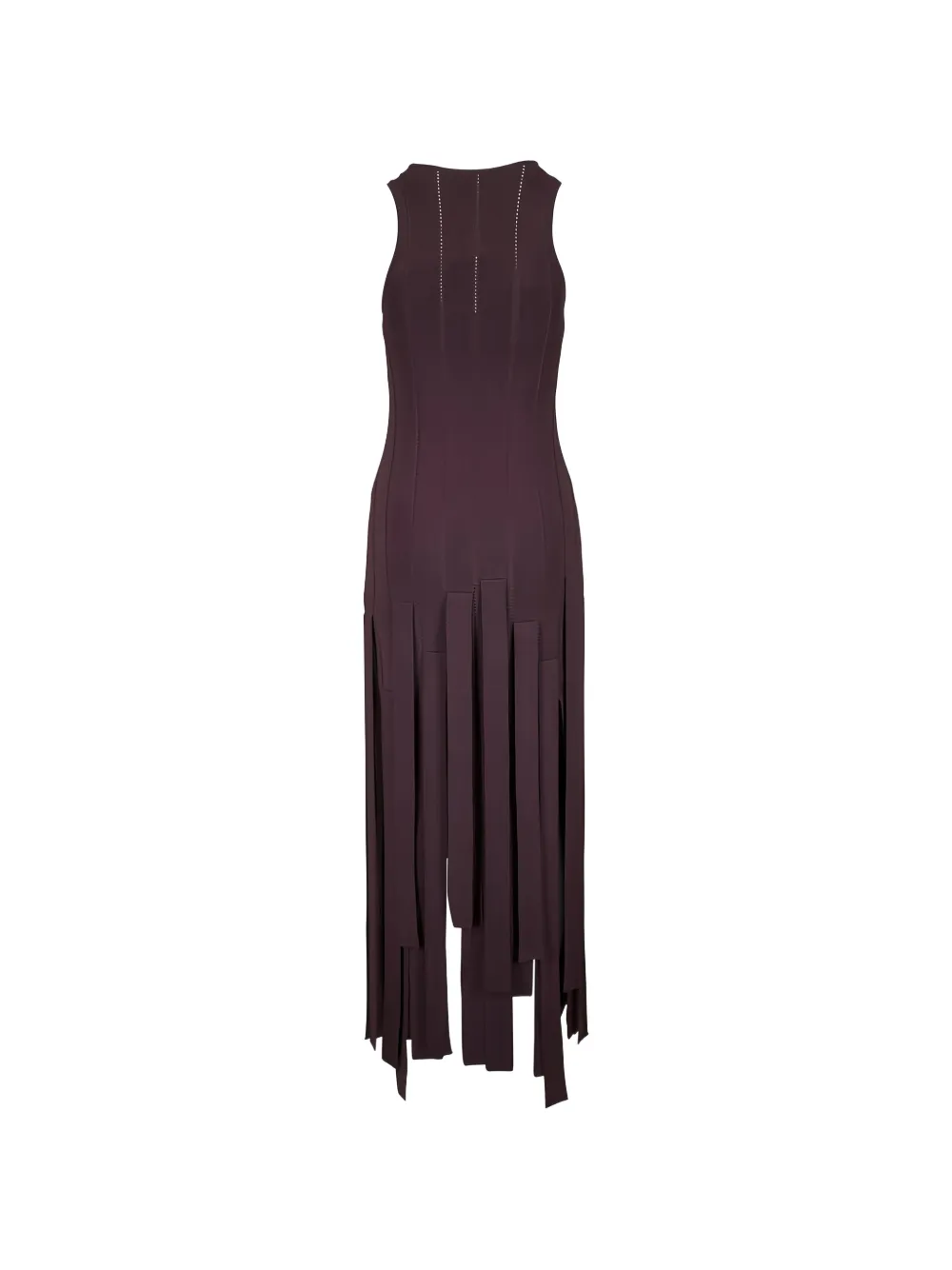  Zimmermann Luna Fringe Midi Dress - Brown 