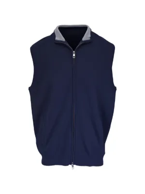 Fay zip-fastening Gilet | Blue | FARFETCH GE