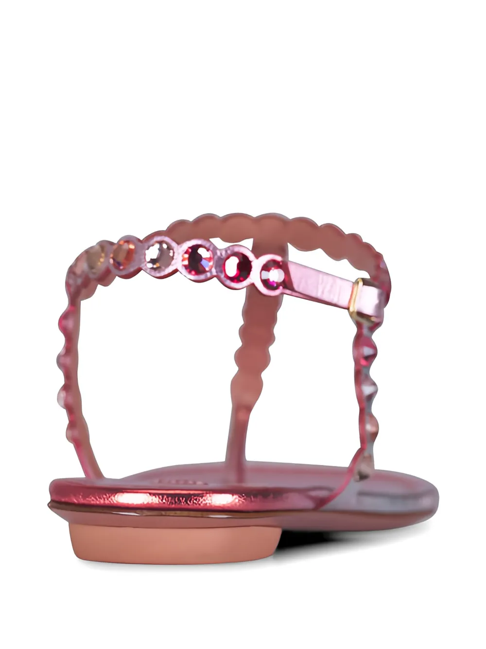 Aquazzura Tequila leren sandalen met kralen Roze