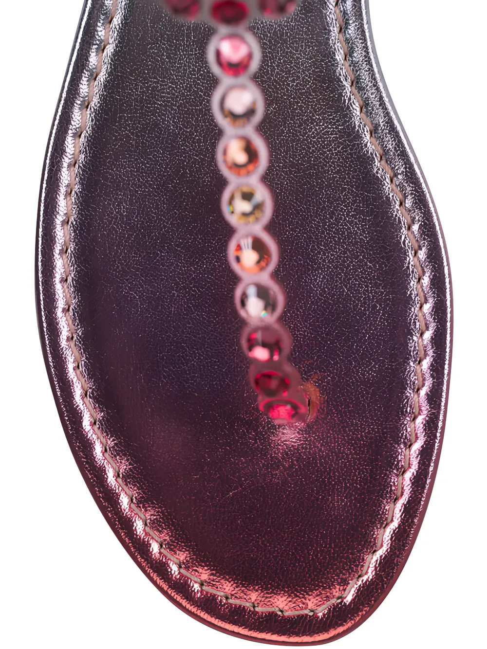 Aquazzura Tequila leren sandalen met kralen Roze