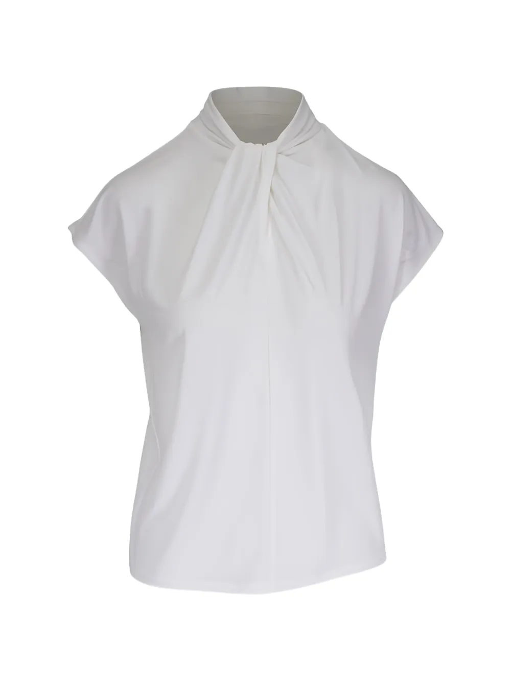 Vince twisted-collar sleeveless blouse - Bianco