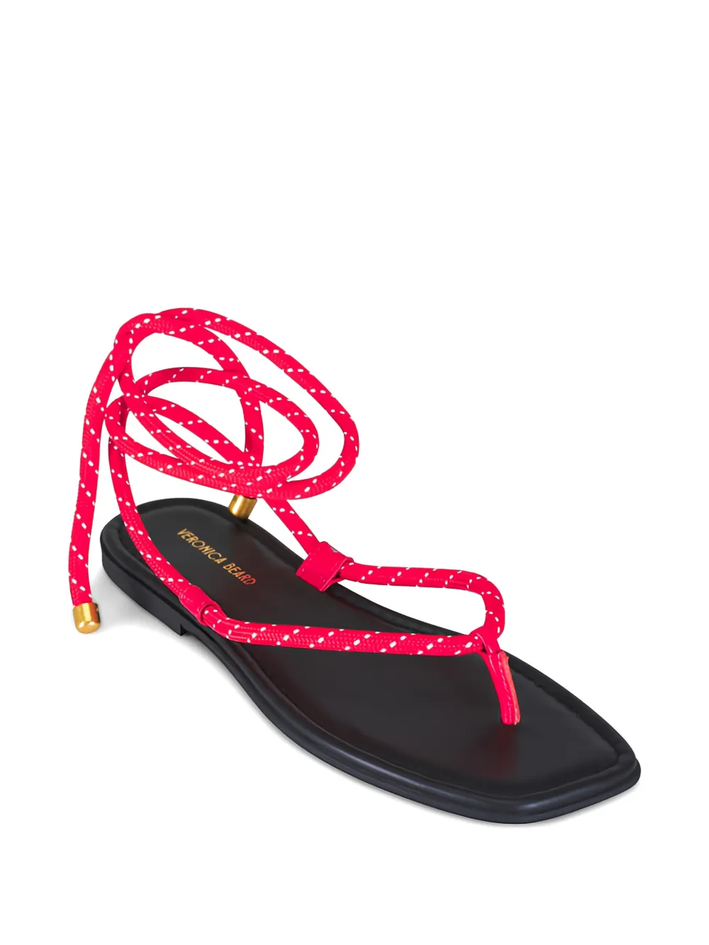 Veronica Beard Carmina Cord sandalen met touw Rood