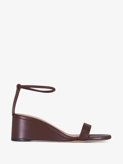Gianvito Rossi leather wedge sandals