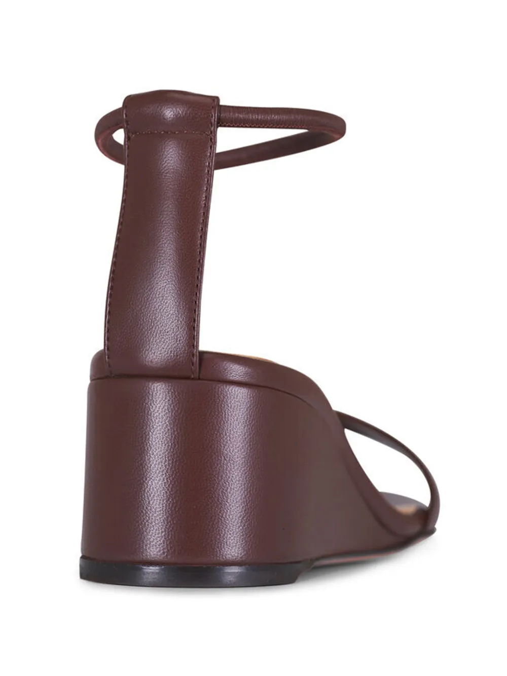 Gianvito Rossi leather wedge sandals Bruin