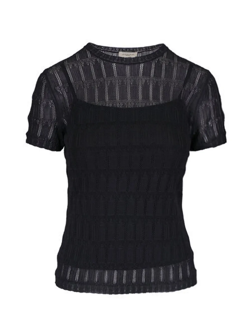 Lafayette 148 knit short-sleeve top - Nero